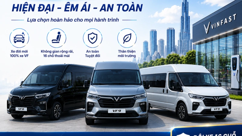 Đội Xe 16 Chỗ – Ford Transit Đời Mới