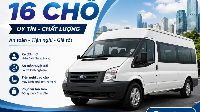 Thuê xe 16 chổ uy tín