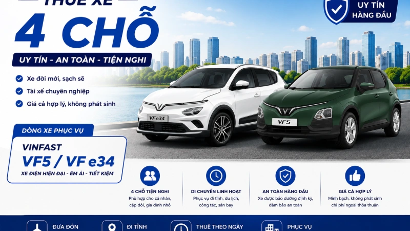 Thuê xe 4 chổ uy tín