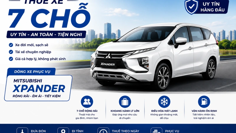 Thuê xe 7 chổ uy tín